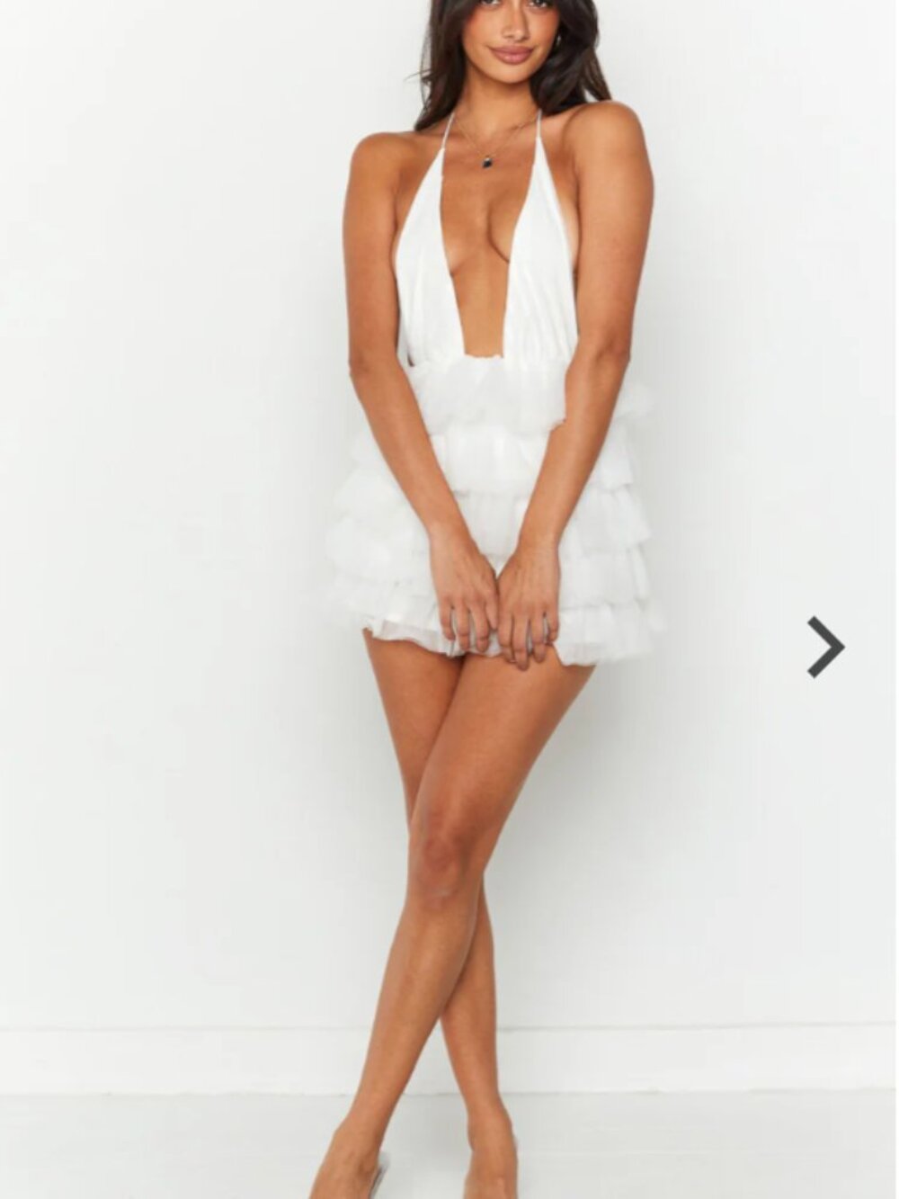 BEGINNING BOUTIQUE Birthday Cupcake White Mini Dress NWT